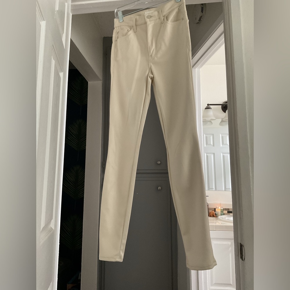 MOTHER faux leather pants